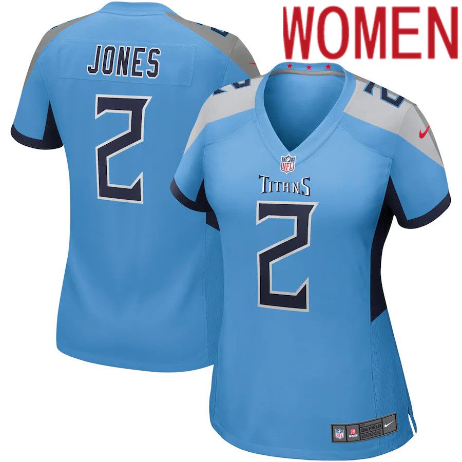 Women Tennessee Titans 2 Julio Jones Nike Light Blue Game NFL Jersey